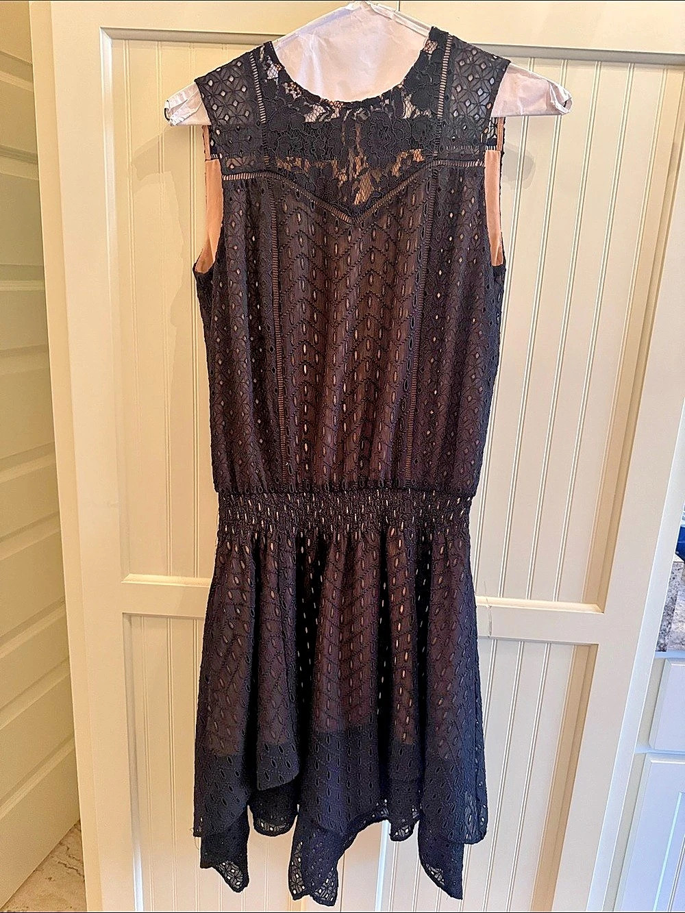 Black Lace Mini Dress Like New